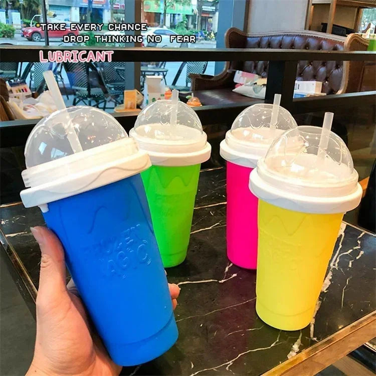 Smoothie Cups Shaking Cup Large Capacity Homemade Smoothies Juice Ice Cream Milkshake Squeeze Bottle Cooling Cup Kitchen Tools