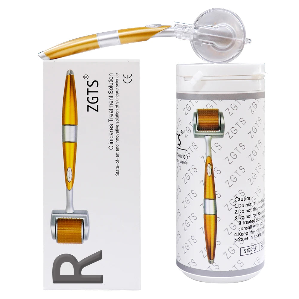 Professional 540 Needles for Facial Body Hair Growth Derma Roller for Skin Beard 0.2mm 0.25mm 0.3mm Needle Beauty Roller