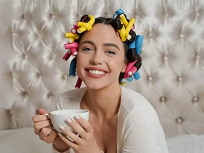 42pcs/Set Flexible Curling Rods Hair Twist Flexi Rods Hair Curlers Set Twist Foam Hair Rollers DIY No Heat Hair Rods Rollers