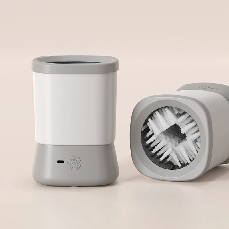 Automatic Pet Foot Washer Removable Electric Plastic Paw Cleaner Soft and Dense Bristles for Cleaning Cat Dog Paw Cleaner