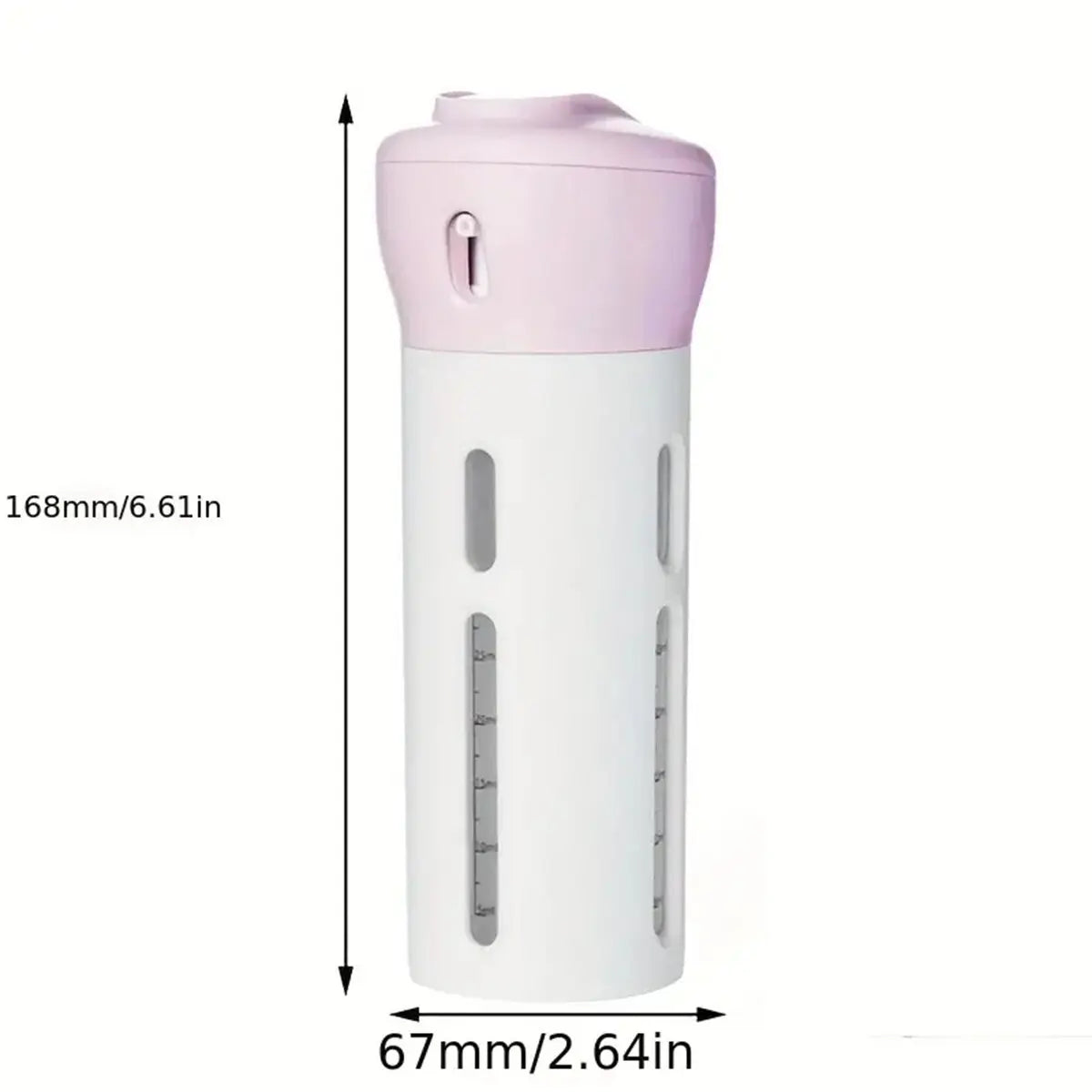 4 In 1 Portable Travel Liquid Dispenser Bottle Refillable Leakproof Travel Container For Perfume Shampoo Conditioner Lotion