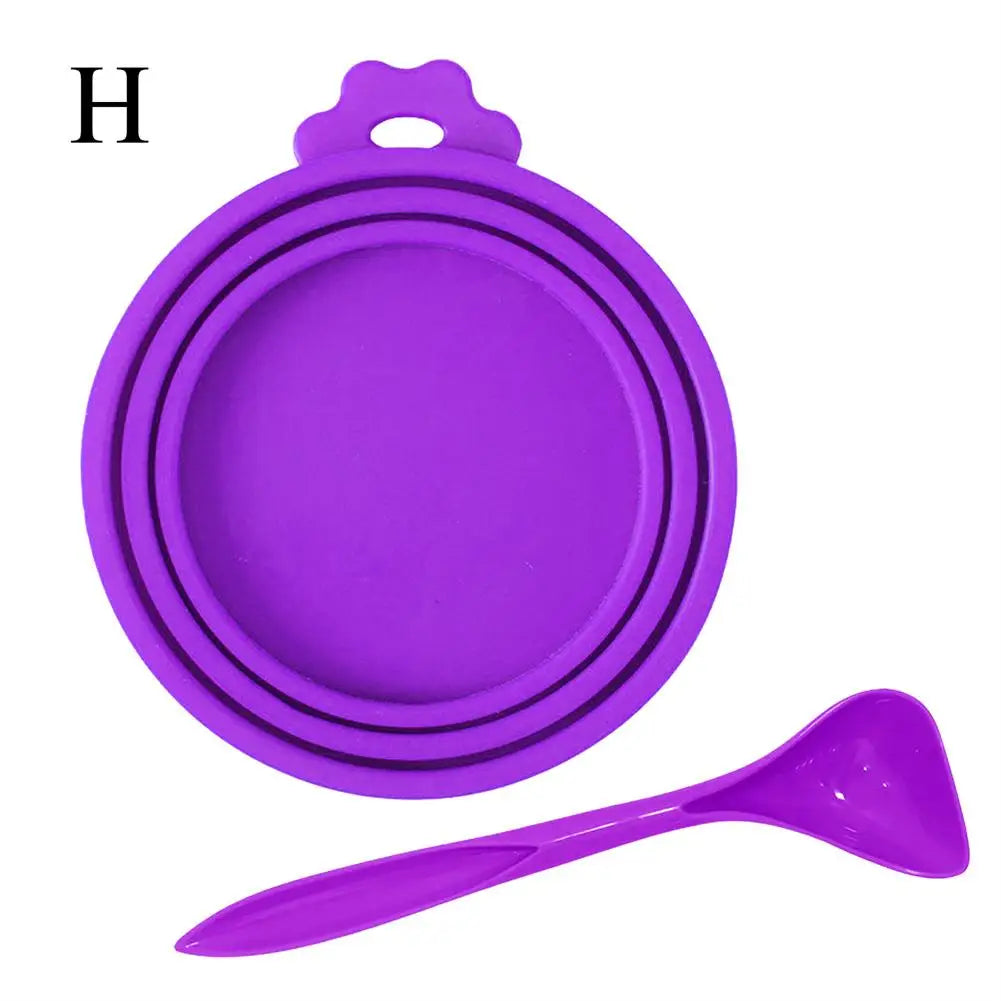 Silicone Canned Lid Sealed Feeders Food Can Lid For Puppy Dog Cat Storage Cap Reusable Cover Lid Health Pet Daily Supplies