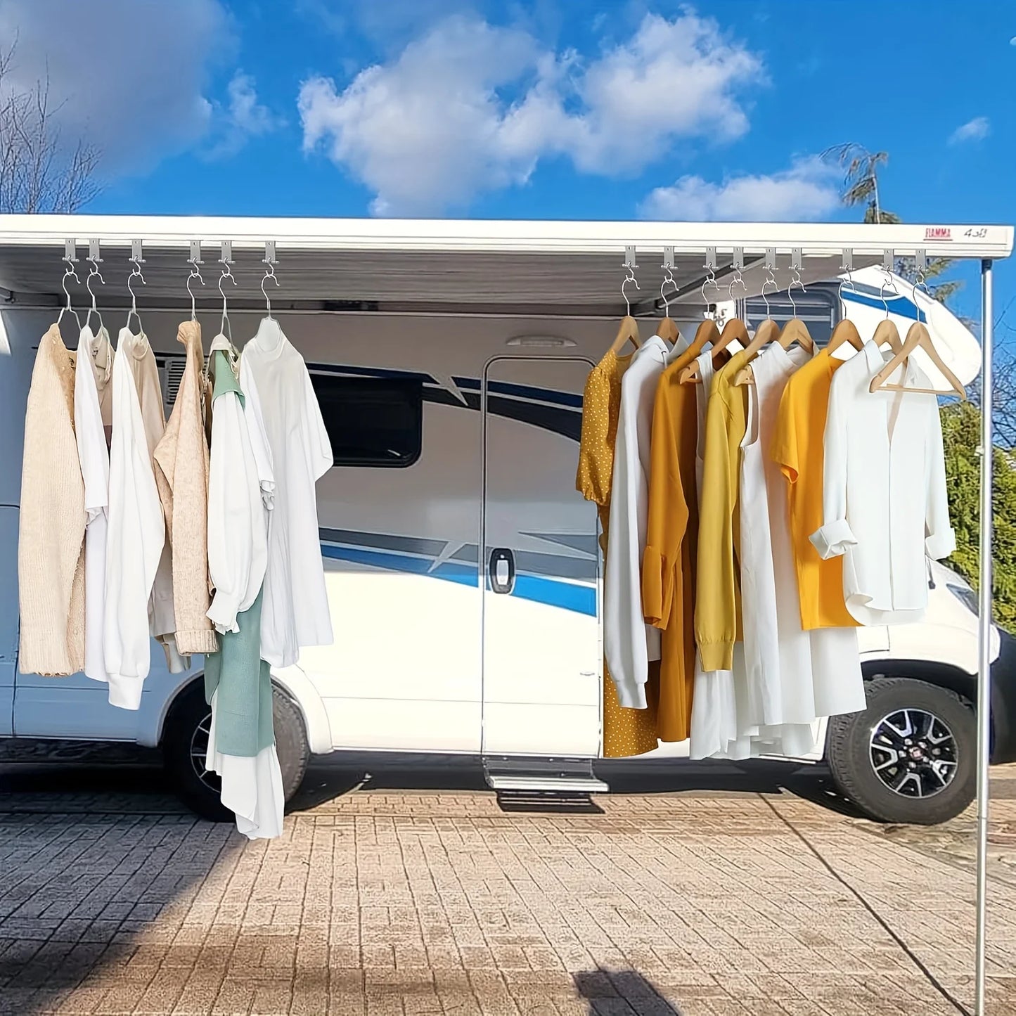 4/8Pcs S-Shaped Camping Awning Hooks Clips RV Tent Hangers Light Hangers For Caravan Camper Hooks Accessories Outdoor Supplies