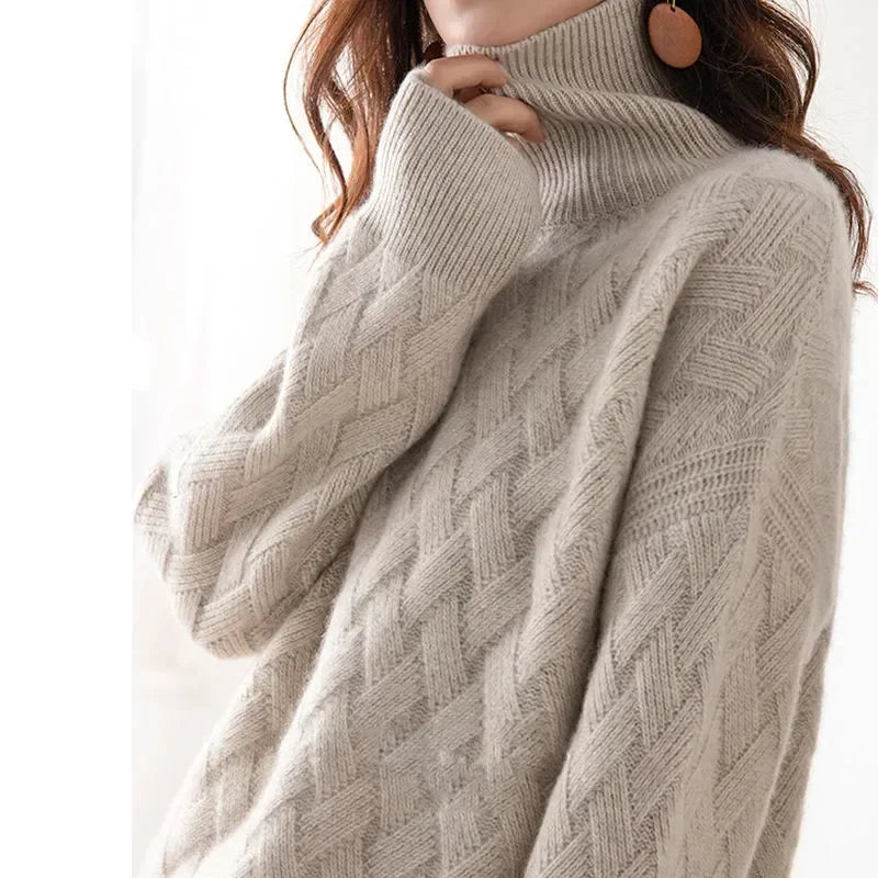 Oversize Thick Sweater S- XLWomen Loose Sweater Winter Casual Chic Cashmere Pullovers Pullover Female Long Sleeve
