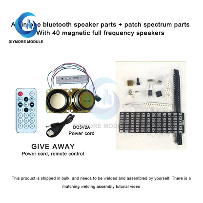3WX2 12-way spectrum 45 magnetic speaker bluetooth assembly kit music students welding teaching training electronic DIY