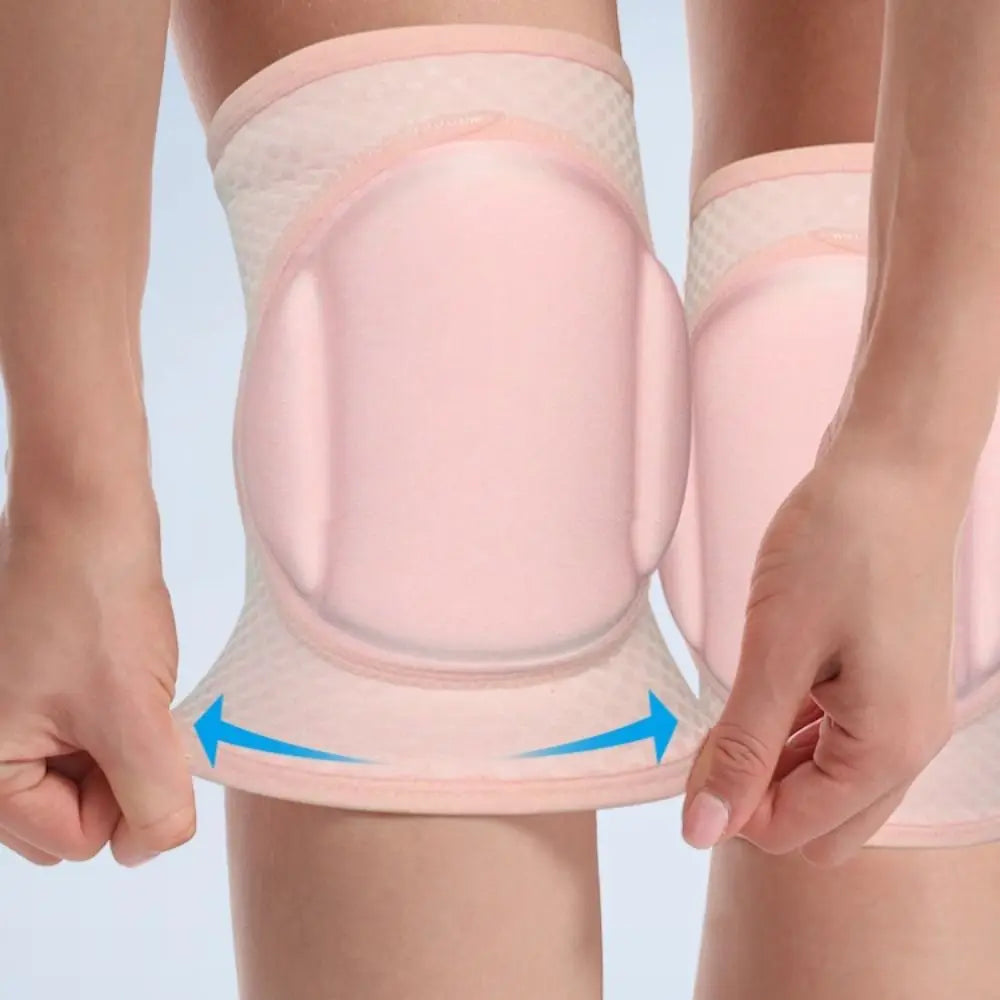 Gym Knee Pads Thickening Sponge Sports Knee Pads Yoga Brace Support Dance Knee Pads Soft Anti Collision Elastic Knee Pads Woman