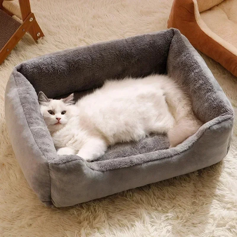 Cat bed house dog kennel rectangular pet sleeping mat pet supplies*kitten doghouse supplies accessories habitat basket house bed