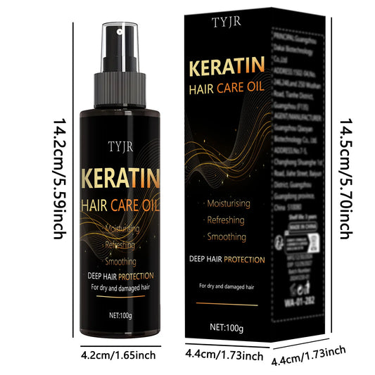 Keratin Hair Care Essence Spray, Gentle Moisturizing, Non-Irritating, Softening and Thicking of Hair, Daily Care, Home Essentials, Holiday Fashion Products