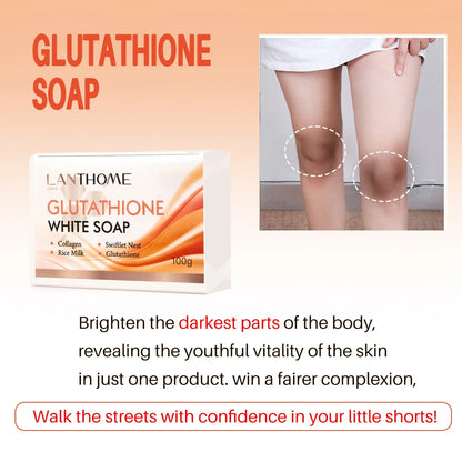 Glutathione Facial Soap Skin Brightening Deep Cleansing Glutathione Handmade Moisturizing Soaps Body Care