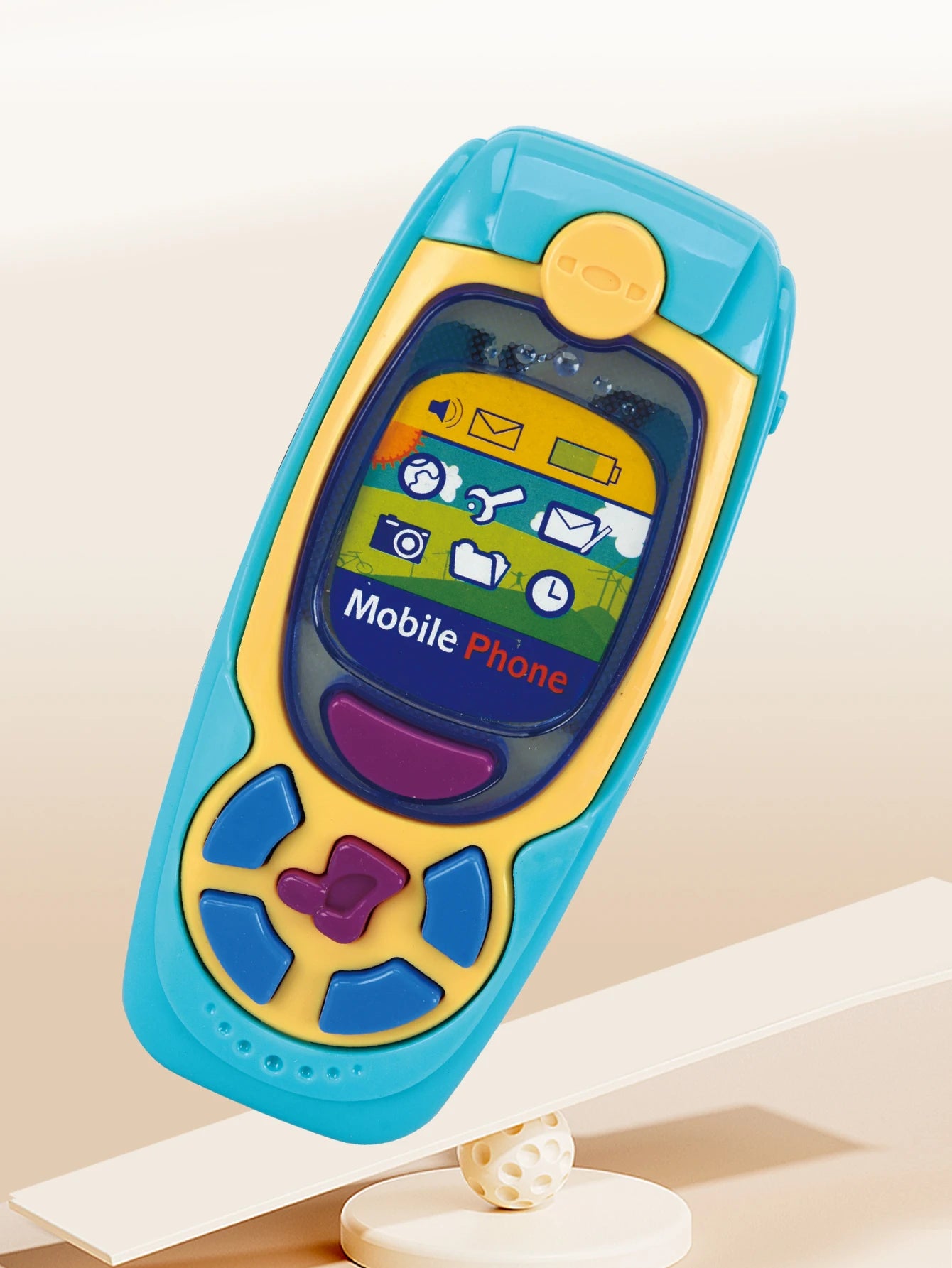 Smartphone Toys, Baby Phone with Music and Light Sound Interact Simulate Making Phone Calls, Gifts for Kids not Include Battery