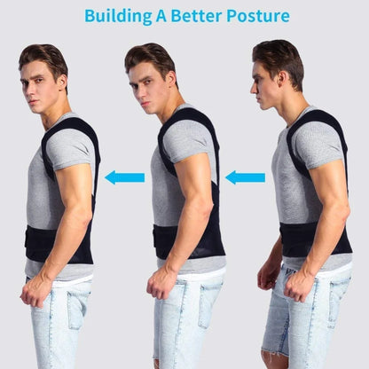 Adjustable Posture Corrector Brace for Hunchback Relief - Comfortable Invisible Back Support Improves Sitting Standing Posture