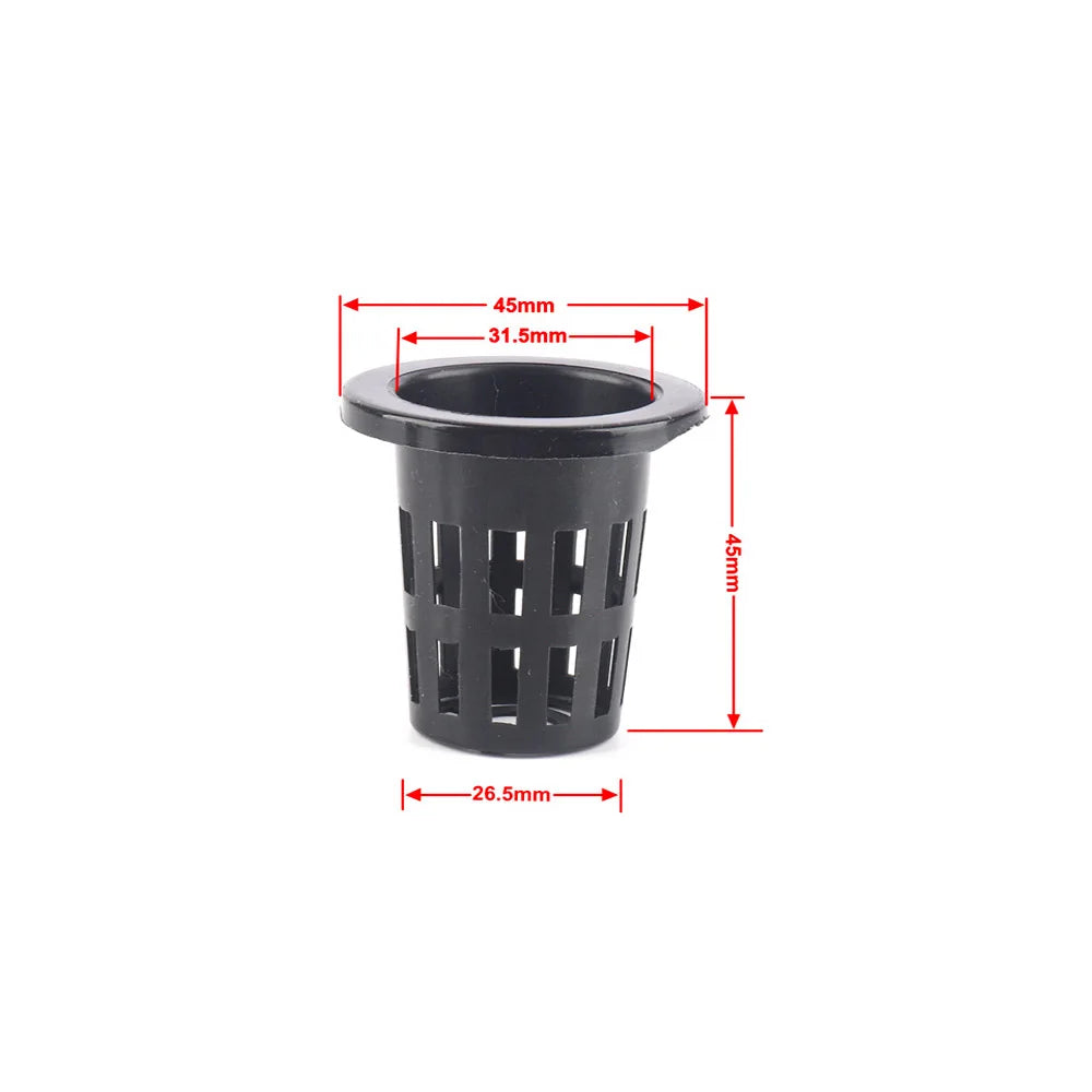 Hydroponic Basket 10pcs Plant Containers Grow Pots High Quality Round Shape Heavy Duty Net Cups Indoor and Outdoor Home Supplies