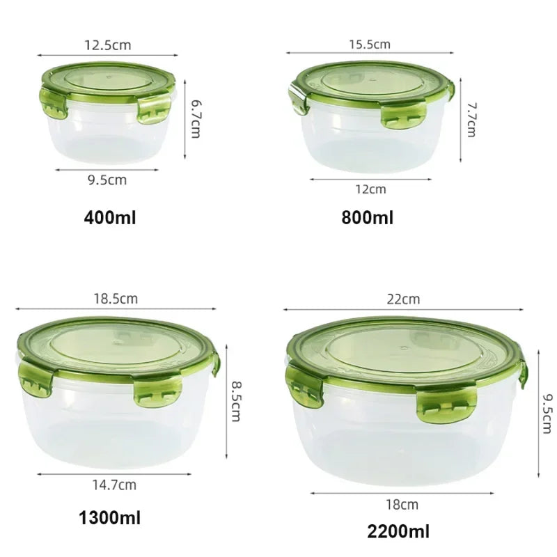 Fridge Organizer Food Storage Containers Fresh Fruit Refrigerator Storage Box Snack Sealed Jar Lunch box Kitchen organizer