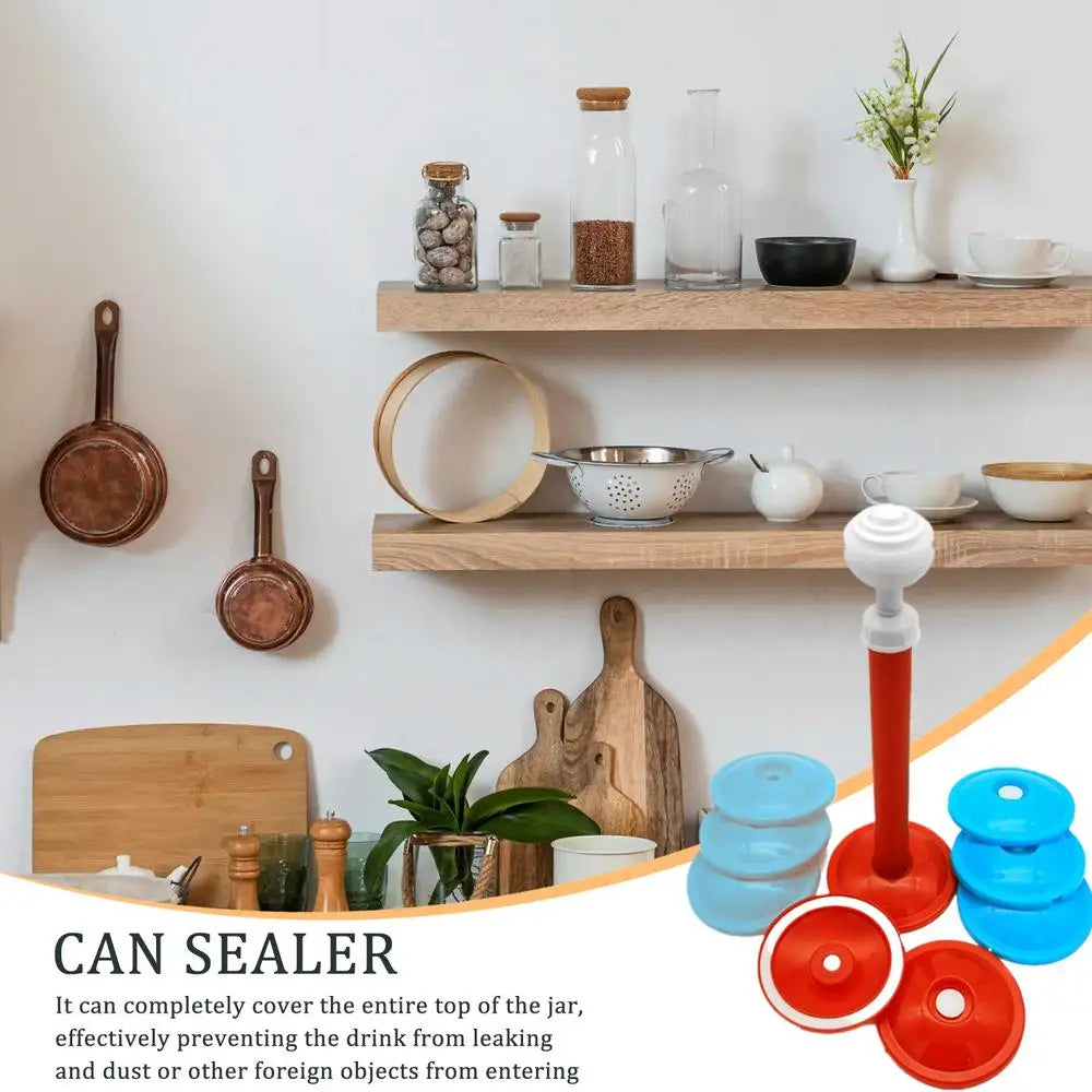 10pcs Vacuum Sealer Jar Lids Vacuum Sealer Attachment Kit Portable Hand Pump Canning Jar Vacuum Sealer Vacuum Saver