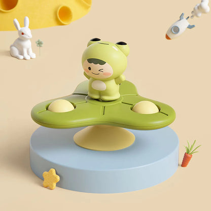 Baby Soothe Toy Cartoon Airplane Soothe Baby Artifact Baby Bath Fun Sucker Spinner Early Education Table Games