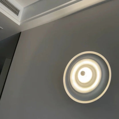 Nordic modern circular wall lamp background wall staircase corridor entrance designer water ripple decorative lighting fixture