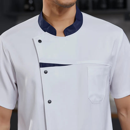 Kitchen Chef Shirts Cook Wear Hotel  Uniform Catering Cooking Clothes Chef Coat Jacket Professional Kitchen Costume Designer