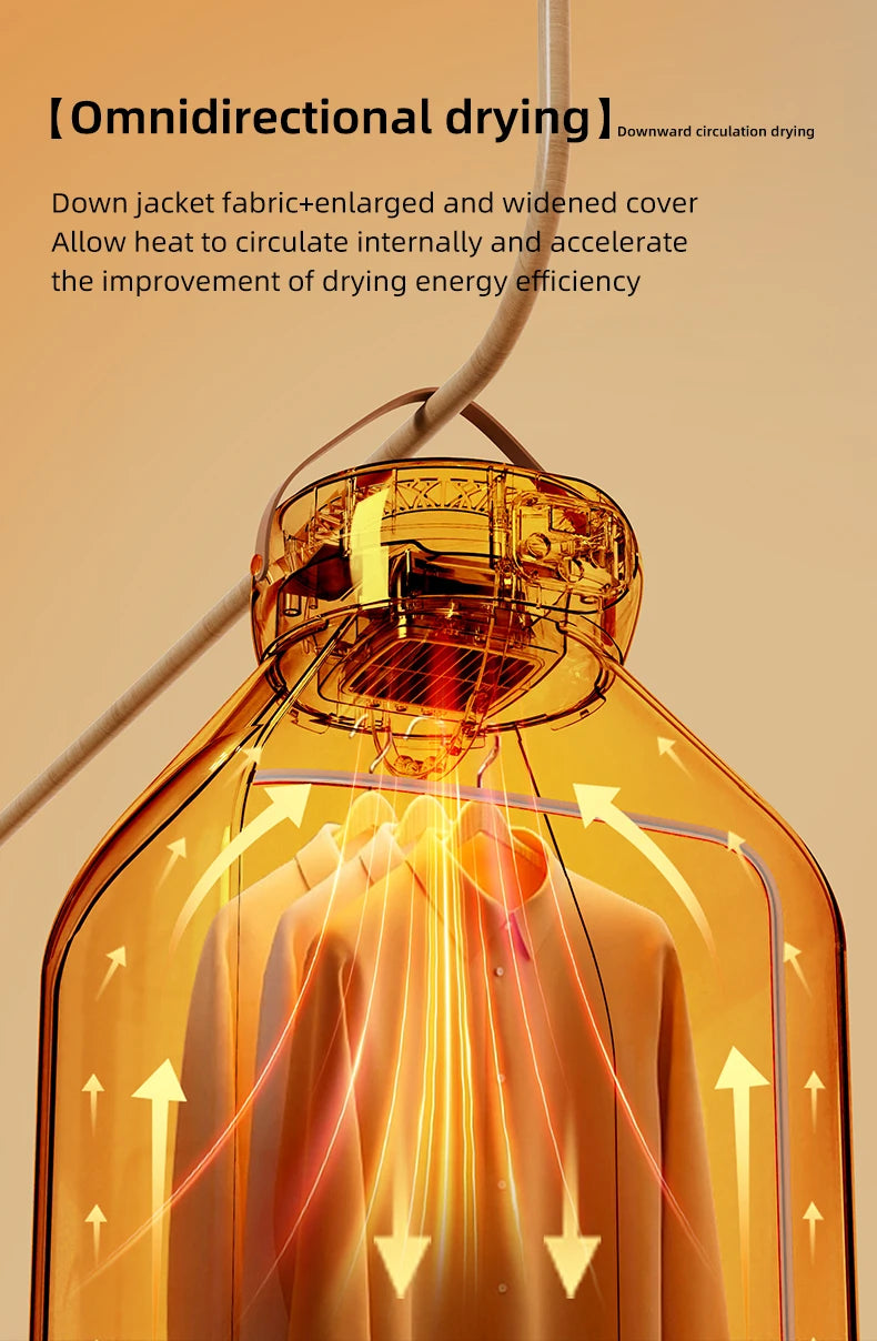 Portable Electric Clothes Dryer Multifunctional Dryer Machine Foldable Clothes Dryer with Timer Mini Clothes Dryer For Travel