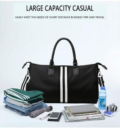 Personalized Travel Bag Men's And Women's Handbags Sports Training Yoga Bag Waterproof Weekend Bag Customized Logo Name Pattern