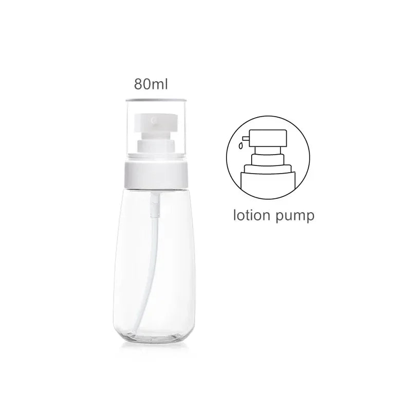 30ml 60ml 100ml UPG Fine Mist Spray Bottle Plastic Bottl Lotion Pump Travel Perfume Water Bottles Refill