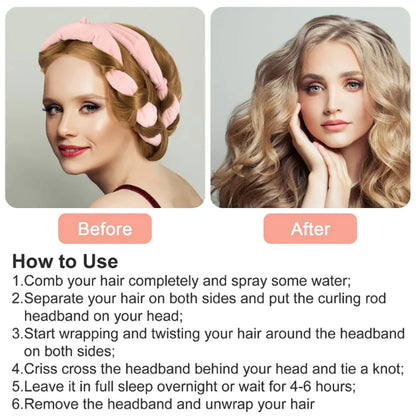 NEW Heatless Curling Rod Headband No Heat Hair Curlers Silk Curls Lazy Hair Rollers Soft Sleeping Headband Hair Styling Tools