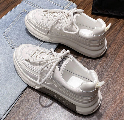 Sports Shoes For Women 2024 White Low Fashion Casual Flat Sneakersy Autumn Hit Spring Without Heel Womens Shoe Stylish New