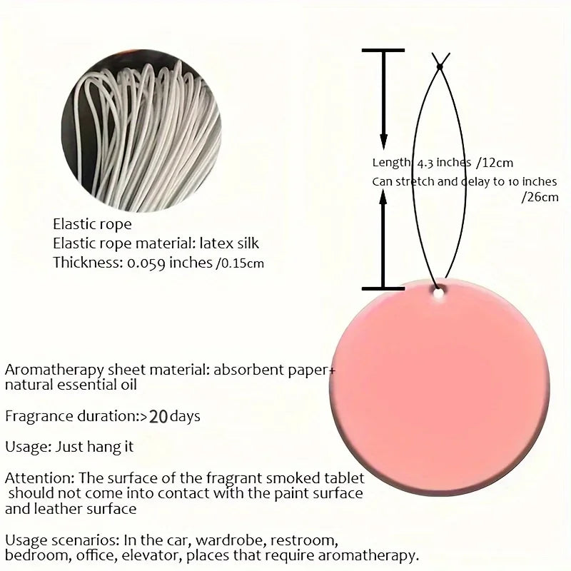 1/3pcs Funny Cat Design Car Aromatherapy Tablet, Car Fragrance Tablet, Car Rearview Mirror Pendant, Wardrobe Aromatherapy Tablet