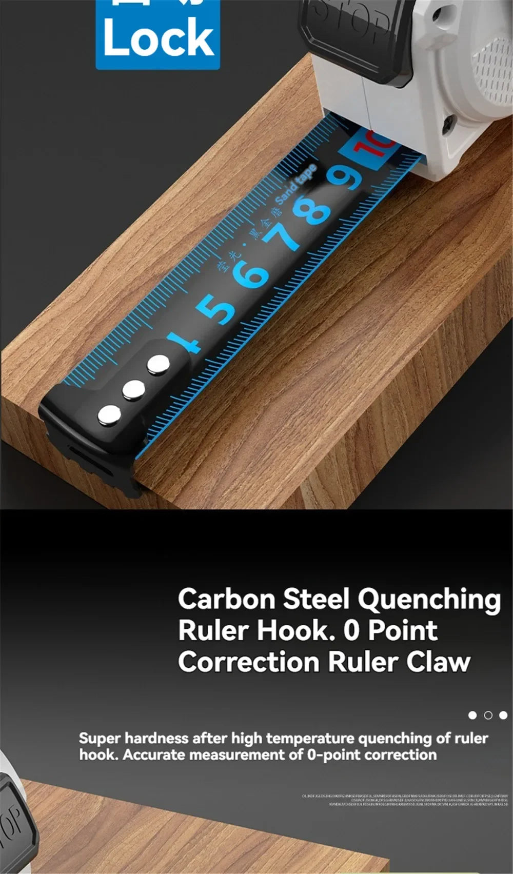 Automatic Locking Anti-cut Hand Blue Laser Digital Tape Measure Measuring Tape Retractable for Electrician Man Gift