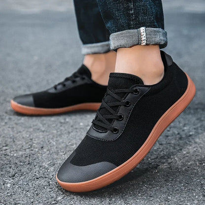 Sneakers for Men New Wide Barefoot Sneaker Fashion Flats Soft Zero Drop Sole Wider Toe Light Weight Fashion Shoes Plus Size
