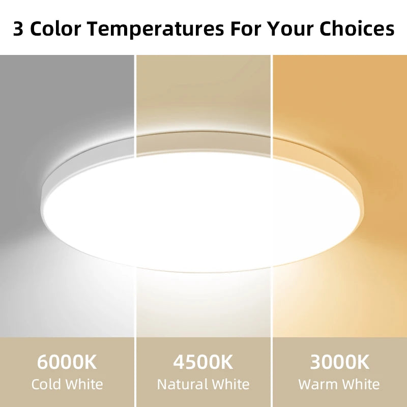 Led Ceiling Lights Ultra Thin LED Ceiling Lamps Modern Panel Light  30W 50W 72W Downlights for Living Room Bedroom Kitchen Home