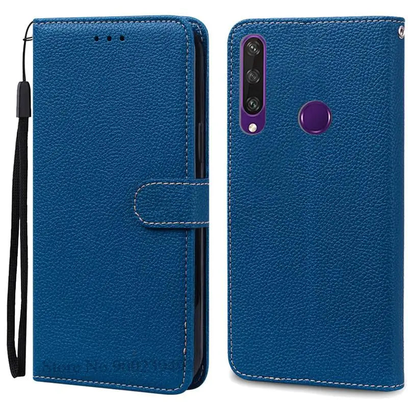 For Huawei Y6P Case Leather Wallet Flip Case For Huawei Y6p Case MED-LX9N Soft Full Cover Coque Fundas for Huawei Y6P Case