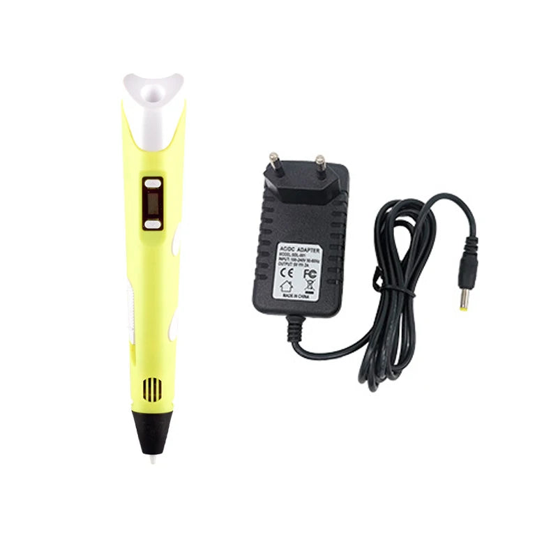 3D Pen DIY Drawing Pen With LCD Screen Compatible PLA ABS Filament Toys Safe Paiting for Children Kids Christmas Birthday Gifts