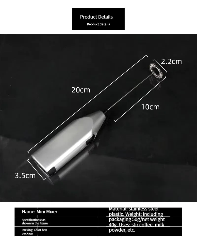 Mini Electric Whisk Household Handheld Mixer Milk Beater BakingTools Kitchen Supplies Cream Whipping Whip The Eggs With Cream