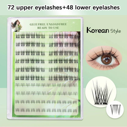 Lashprofessor Glue-Free DIY Self-adhesive False Eyelashes Self-adhesive Reusable DIY Segmented Lashes No-Glue DIY Cluster Lashes