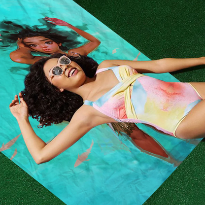 Cute Moana Cartoon Beach Towels Shower Towel Sauna Travel Spa Microfiber Quick Dry Gym Accessories Cute Room Decor