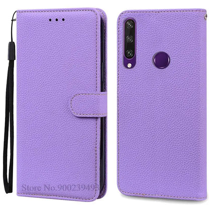 For Huawei Y6P Case Leather Wallet Flip Case For Huawei Y6p Case MED-LX9N Soft Full Cover Coque Fundas for Huawei Y6P Case