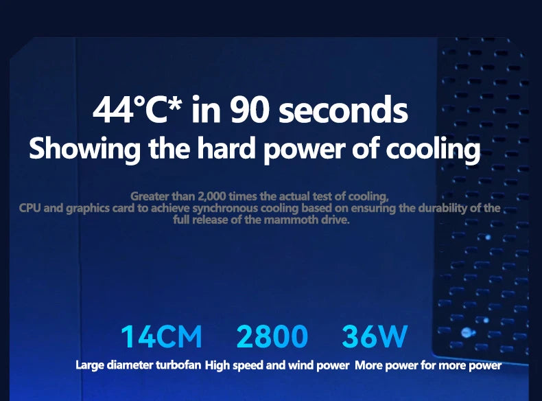 Gaming Laptop Cooling Pad, Laptop Cooling Stand with 5.5inch External Cooling Fan, Rapid Cooling Laptop 15.6-21inch