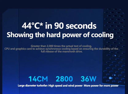 Gaming Laptop Cooling Pad, Laptop Cooling Stand with 5.5inch External Cooling Fan, Rapid Cooling Laptop 15.6-21inch