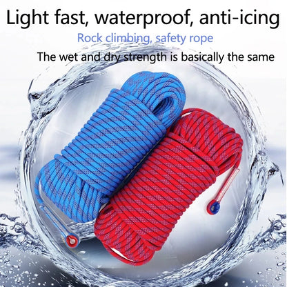 10-30m Car Tow Rope Static Climbing Rope 8mm Outdoor Survival Rescue Safety Cord Climbing Wall Equipment Accessorie 10m 20m 30m