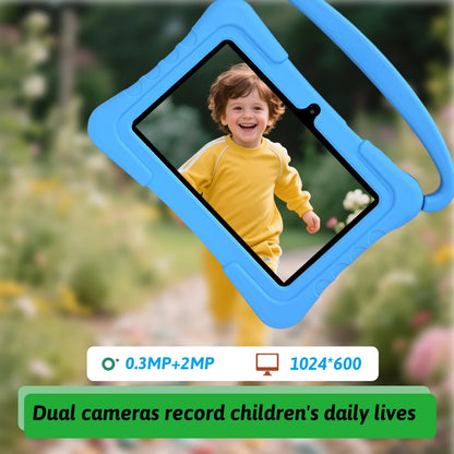 7-inch children's learning tablet parental control WIFI  dual cameras  high-definition screen anti drop  no Adapter