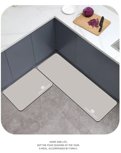 New Slip Absorbent Kitchen Mat Quick Drying Living Room Carpet High Quality Absorbent Anti Fall Rugs Anti Oil Stain Floor Mats