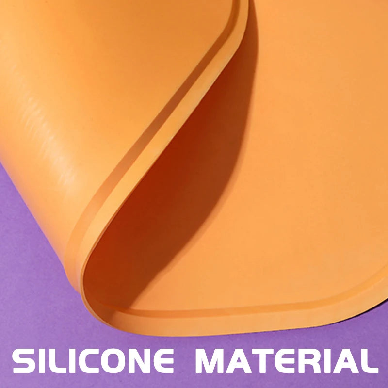 Dog Cat Bowl Food Mat with High Lips Silicone Waterproof Pet Food Feeding Pad Puppy Feeder Tray Water Cushion Snack Mat Stuff