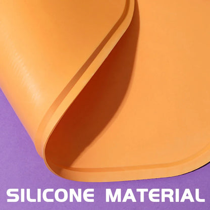 Dog Cat Bowl Food Mat with High Lips Silicone Waterproof Pet Food Feeding Pad Puppy Feeder Tray Water Cushion Snack Mat Stuff