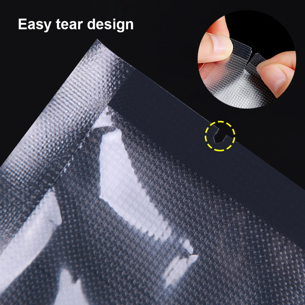 Vacuum Packaging Bags For Food 100PCS Food Storage Bags 5 Size Food Vacuum Packed Bags Keep Food Fresh Vacuum Packaging Bags
