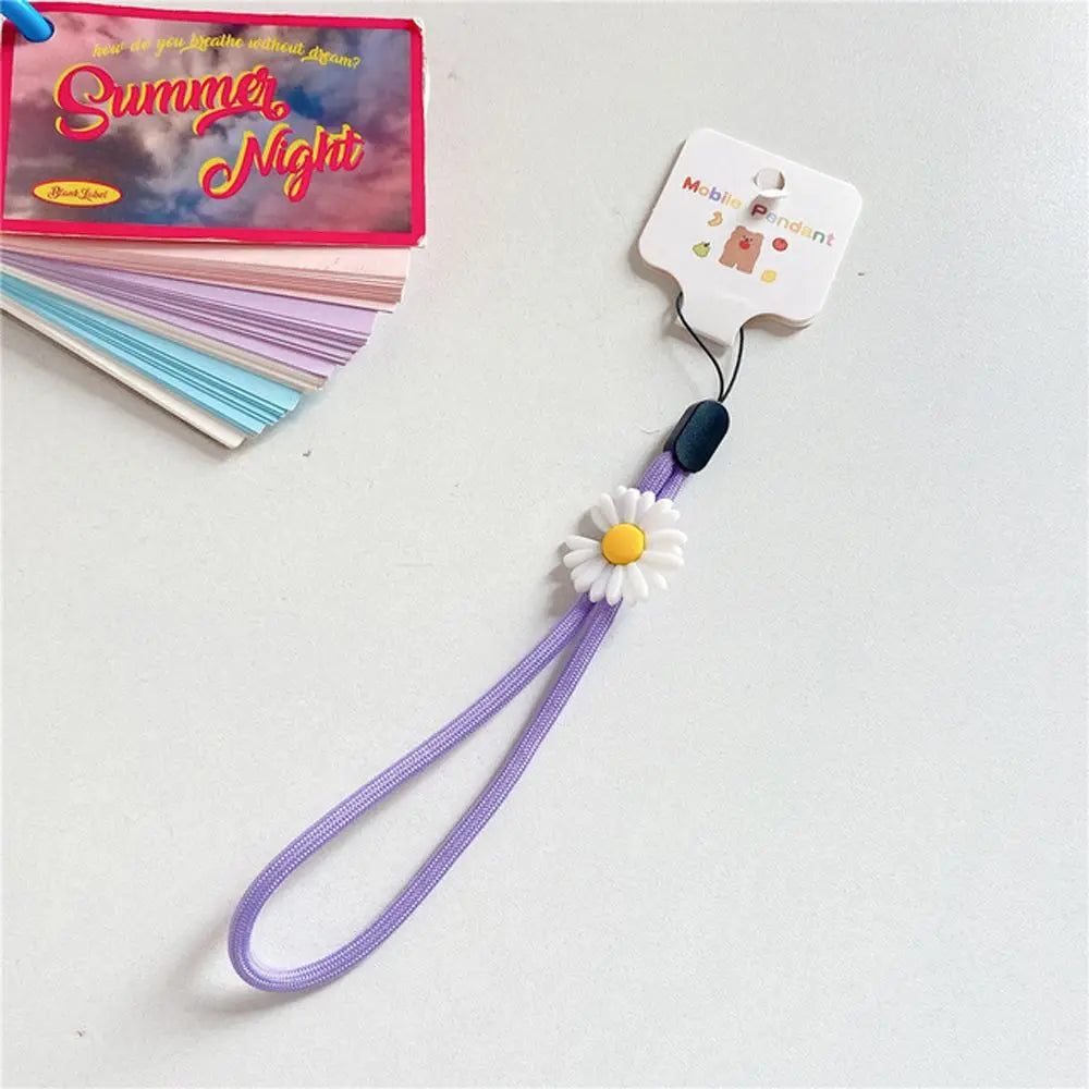 Strap Phone Charms Keys Short Rope Hanging Rope Flowers Phone Strap Phone Hanging Rope Mobile Phone Lanyard Wrist Hand Lanyard