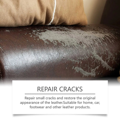 60ml Car Care Kit Liquid Leather Skin Refurbish Repair Tool Auto Seat Sofa Coats Holes Scratch Cracks Restoration Black