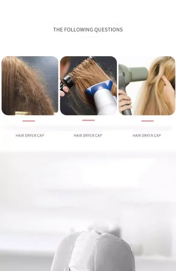 1PCS Hair Dryer Hair Hat Electric Hair Dryer Hair Dryer Hat Can Be Connected to a Hair Dryer Bathroom Hair Dryer Hat Heating Hat