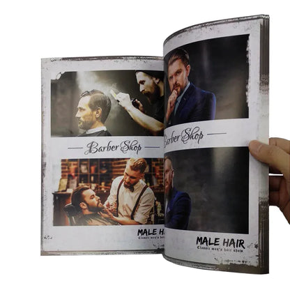 2020 New European and American Oil Head Sculpture Hairstyle Oil Head Design Book for Men's Hair Style