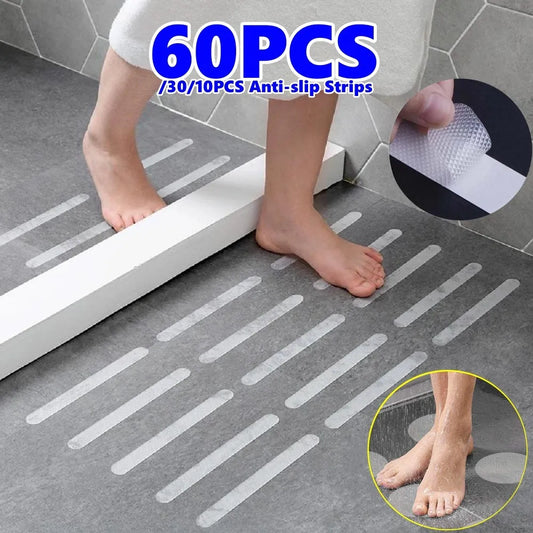 New Anti-Slip Strips Shower Stickers Bath Safety Strips Transparent Non Slip Strips Stickers for Bathtubs Showers Stairs Floors