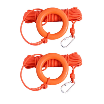 2pcs Lifesaving Ropes Water Floating Rope Outdoor Outdoor Safety Equipment Wear Resistant Saving Rope Rescue Line for Fishing